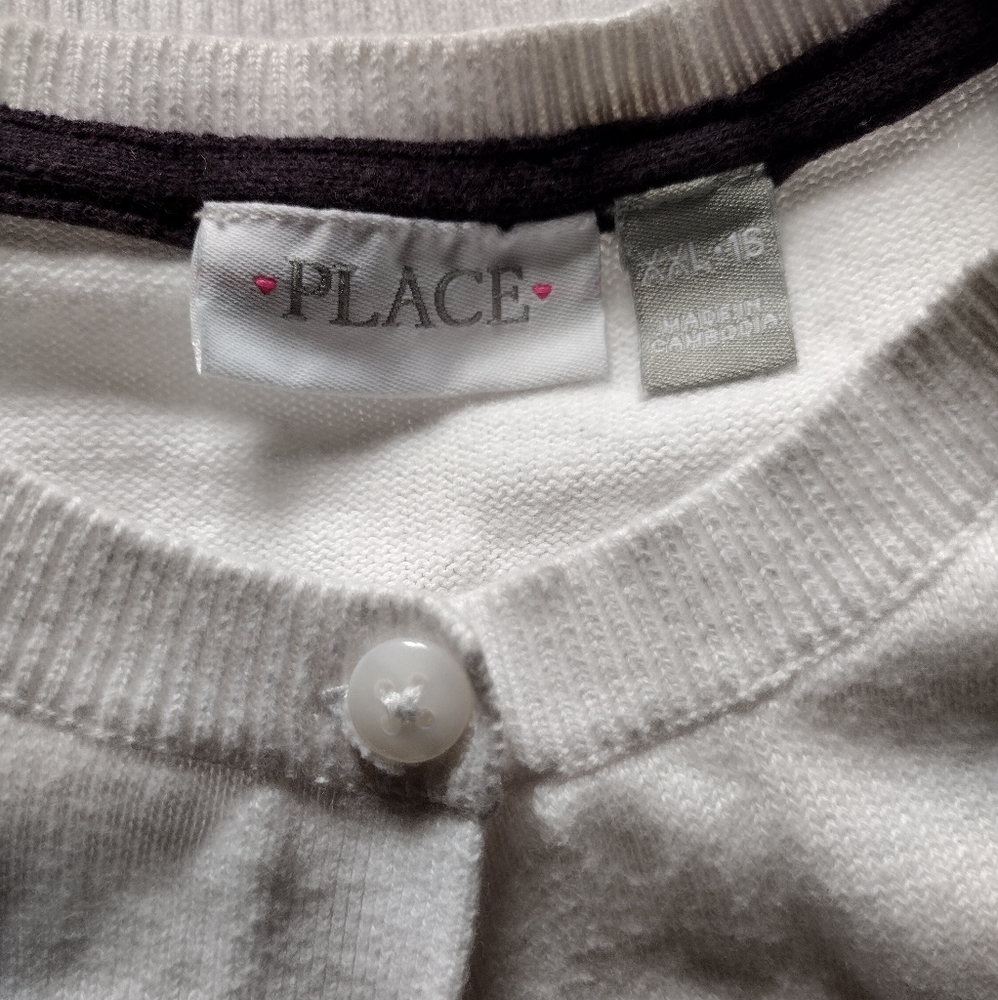 Girls Lightweight button down Sweater - Picture 2 of 2